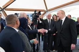 President Ilham Aliyev and First Lady Mehriban Aliyeva visited Jabrayil district-UPDATED -PHOTO 
