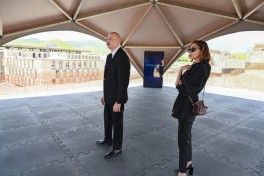 President Ilham Aliyev and First Lady Mehriban Aliyeva inspected construction of Jabrayil District Central Hospital