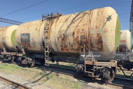 16 railcars of diesel fuel sent from Azerbaijan to Armenia