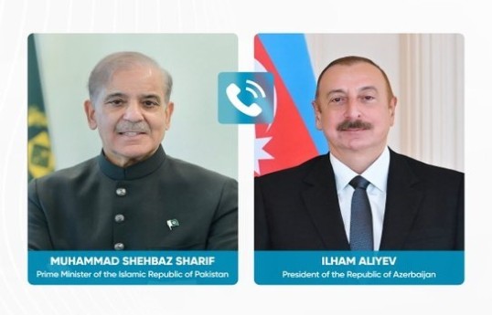 President Ilham Aliyev holds phone conversation with Pakistani PM Shehbaz Sharif