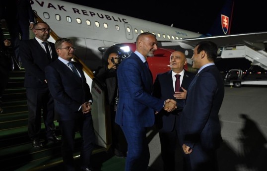 Speaker of National Council of Slovakia arrives in Azerbaijan -PHOTO 