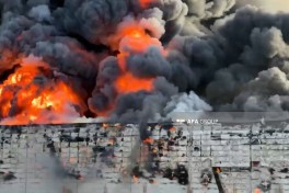 Warehouse fire in Baku brought under control, 2 helicopters involved -PHOTO  -UPDATED - 4   -VIDEO 