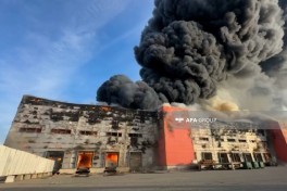 Warehouse fire in Baku brought under control, 2 helicopters involved -PHOTO  -UPDATED - 4   -VIDEO 