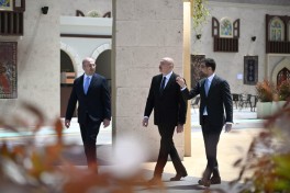 President Ilham Aliyev reviews preparations for WUF13 at Baku Olympic Stadium - PHOTO 
