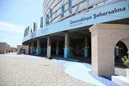 President Ilham Aliyev reviews preparations for WUF13 at Baku Olympic Stadium - PHOTO 