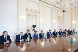 President Ilham Aliyev received delegation led by Speaker of National Council of Slovakia VIDEO