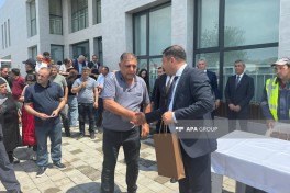 Families receive house keys in Shukurbeyli village of Jabrayil - UPDATED  - PHOTO 