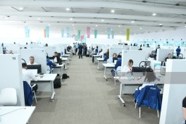 Media representatives familiarize themselves with WUF13 preparations at Baku Olympic Stadium - PHOTO 