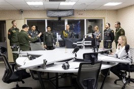Azerbaijani and Belarusian military information field representatives hold a working meeting