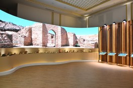 President Ilham Aliyev and other participants of OTS informal summit tour cultural sites in Turkistan