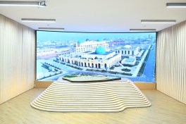 President Ilham Aliyev and other participants of OTS informal summit tour cultural sites in Turkistan