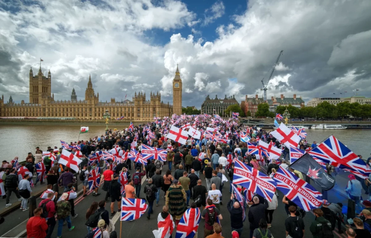 About 80,000 people march in London — Sky News