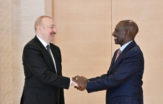 President Ilham Aliyev met with delegation led by President of Kenya - UPDATED 