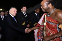 King of Eswatini arrives in Azerbaijan