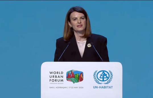 Albanian Deputy Prime Minister Albana Koçiu