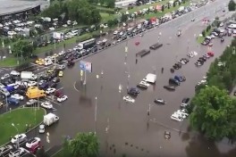 Heavy rains cause flooding in Moscow after two days of downpours - VIDEO 