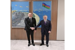 President Ilham Aliyev met with President of Uzbekistan Shavkat Mirziyoyev