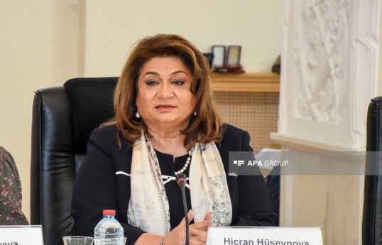 Hijran Huseynova, Chairperson of the Family, Women and Children Affairs Committee of the Milli Majlis