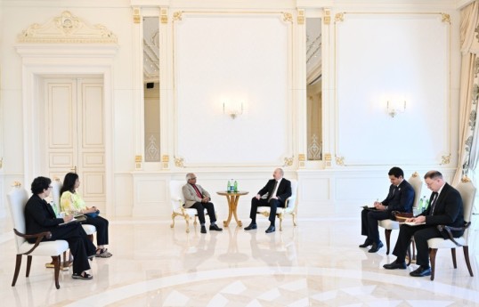 President Ilham Aliyev met with President of Mauritius
