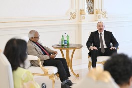 President Ilham Aliyev met with President of Mauritius