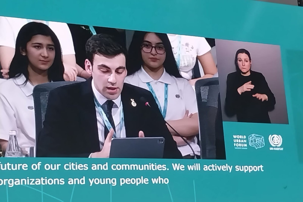 Rafael Hajibayli, Chairman of the National Assembly of Youth Organizations of the Republic of Azerbaijan (NAYORA)