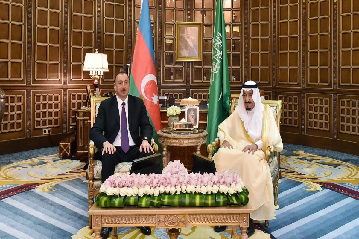 Ilham Aliyev, President of the Republic of Azerbaijan, and Salman bin Abdulaziz Al Saud, Custodian of the Two Holy Mosques, King of Saudi Arabia