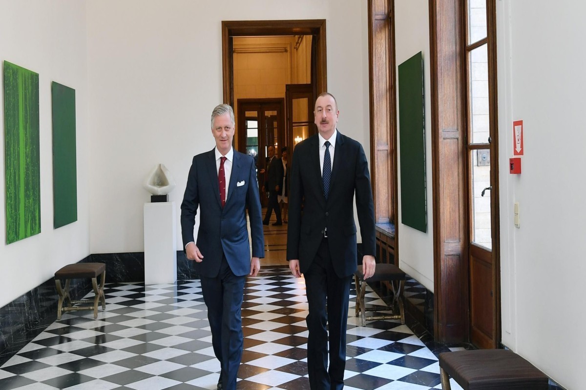 King of the Belgians Philippe, President of the Republic of Azerbaijan, Ilham Aliyev