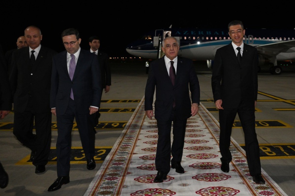 Azerbaijan’s Prime Minister embarks on working visit to Turkmenistan