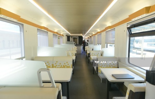 Baku–Tbilisi train has a passenger capacity of 118 people - PHOTO 