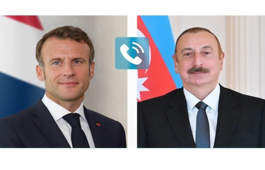 President Ilham Aliyev and President of France held phone conversation
