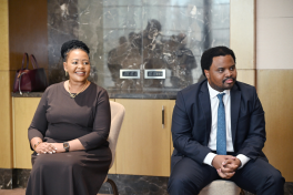 Leyla Aliyeva meets with King Mswati III of Eswatini