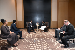 Leyla Aliyeva meets with King Mswati III of Eswatini