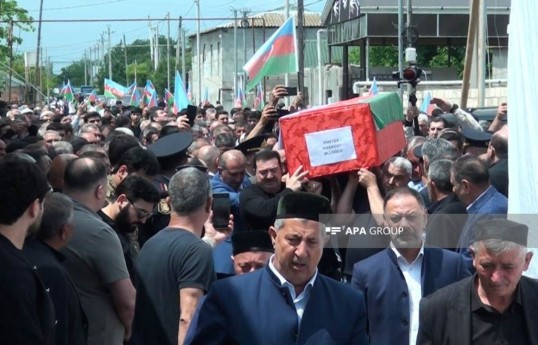 Remains of missing First Karabakh War martyr Rashadat Piriyev laid to rest in Barda district - UPDATED  - PHOTO 