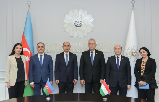 Azerbaijan's Education Minister meets with his Tajik counterpart