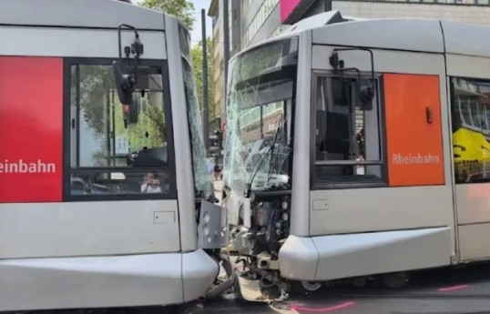 At least 27 injured after two trams collide in Germany’s Düsseldorf