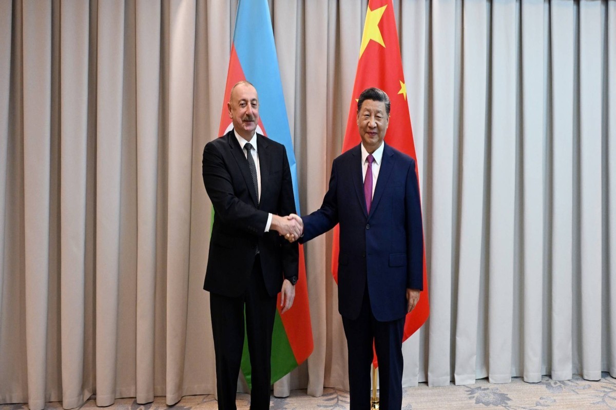 President of the Republic of Azerbaijan Ilham Aliyev  and President of the People’s Republic of China Xi Jinping
