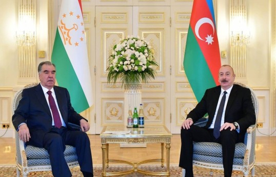 Emomali Rahmon congratulates President Ilham Aliyev