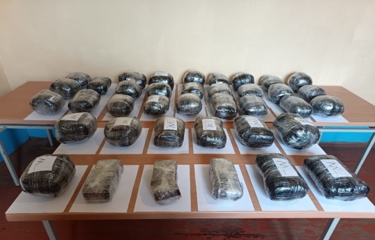 Azerbaijan prevents 35 kg of drugs from being smuggled into country - PHOTO 