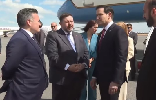 US Secretary of State Marco Rubio arrives in Armenia - PHOTO 