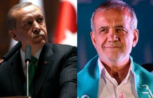 Erdogan discusses Iran-US negotiation process with Pezeshkian