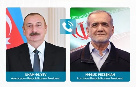 President Ilham Aliyev holds phone conversation with Masoud Pezeshkian