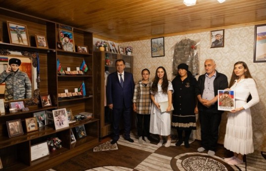 Leyla Aliyeva and Arzu Aliyeva visit martyr’s family in Lankaran