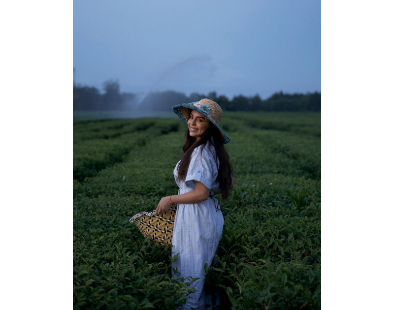 Leyla Aliyeva visits "Yashil Chay" farm in Lankaran