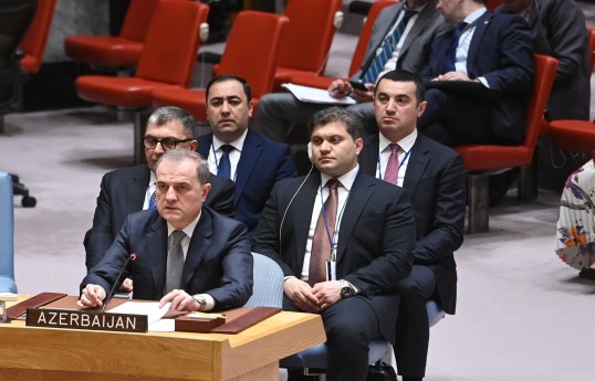 Azerbaijani Top Diplomat addressed UN Security Council Open Debate