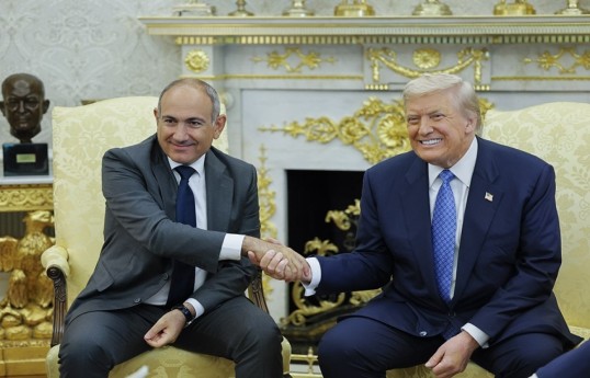 Armenian Prime Minister Nikol Pashinyan and Donald Trump, US President