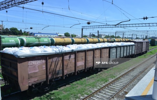 126 tons of urea and 67 tons of flour sent from Russia to Armenia via transit through Azerbaijan - PHOTO 
