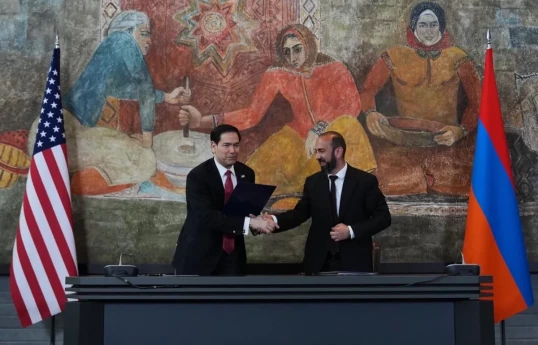 U.S. Secretary of State Marco Rubio and Armenian Foreign Minister Ararat Mirzoyan