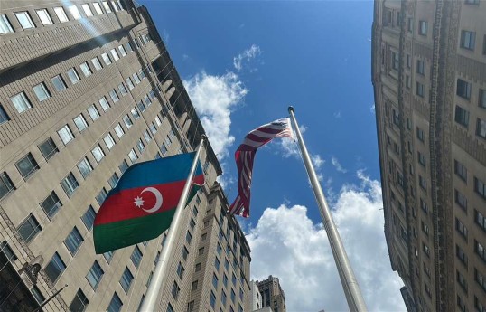 Flag-raising ceremony held in New York City dedicated to 28 May - Independence Day of Azerbaijan