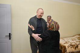 President Ilham Aliyev inspected progress of developments in Boyuk Galaderesi village of Shusha and met with residents - PHOTO  - UPDATED 