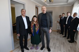 President Ilham Aliyev inspected progress of developments in Boyuk Galaderesi village of Shusha and met with residents - PHOTO  - UPDATED 